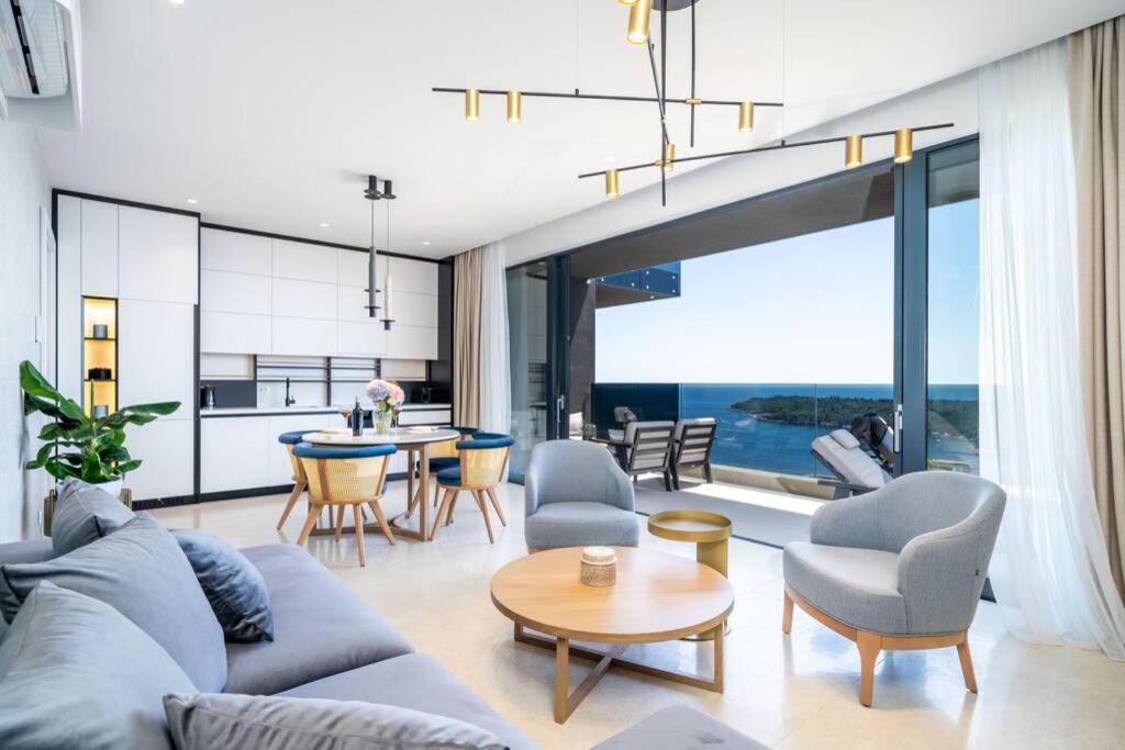 New&Luxury 5* With An Amazing View - Pure Apartment دوبروفينك المظهر الخارجي الصورة