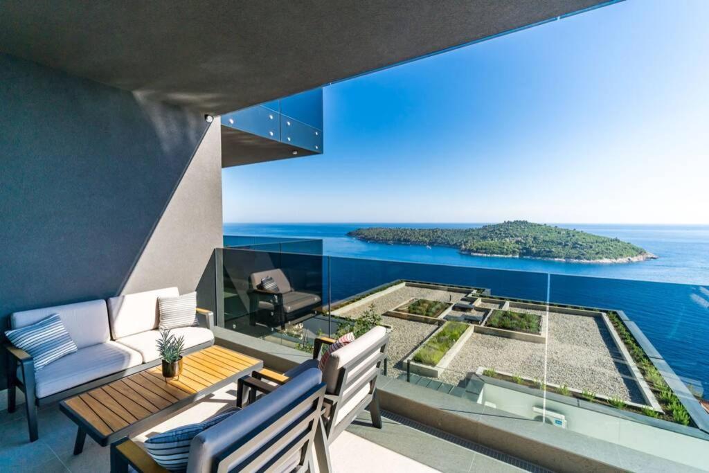 New&Luxury 5* With An Amazing View - Pure Apartment دوبروفينك المظهر الخارجي الصورة